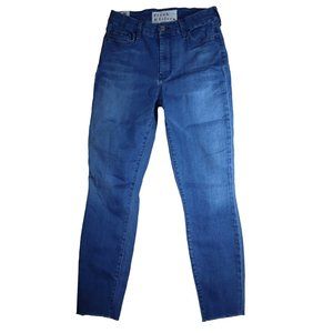 Frank & Eileen Sligo Blue Stretch Raw Hem Skinny Jeans Women's Size 28
